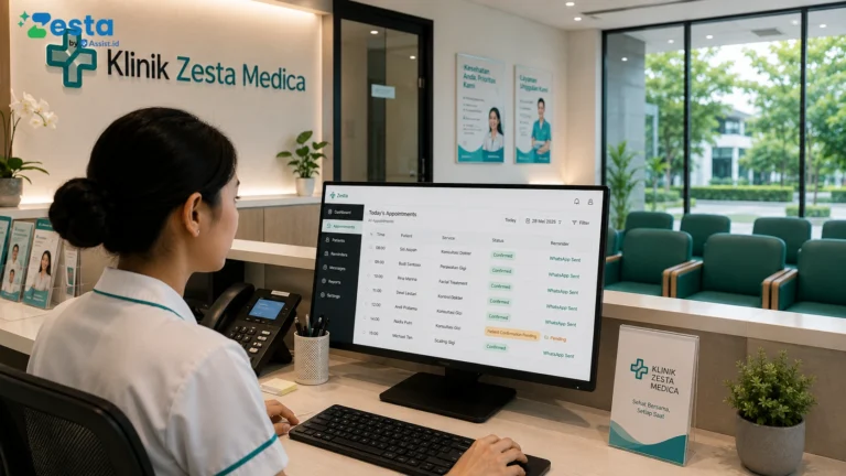 cara mengurangi pasien batal booking di klinik dengan sistem reminder WhatsApp otomatis