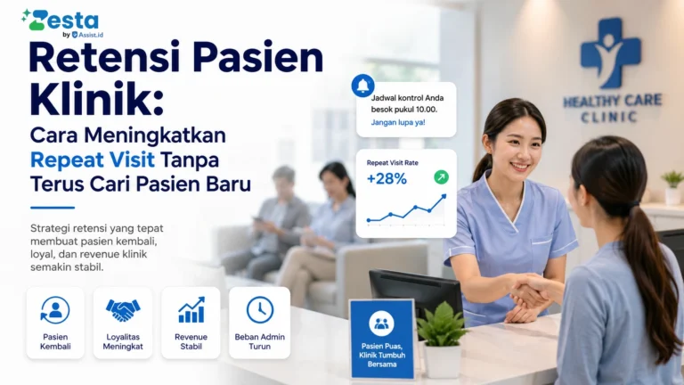Retensi pasien klinik: front office menjaga hubungan agar pasien kembali kontrol dan repeat visit meningkat