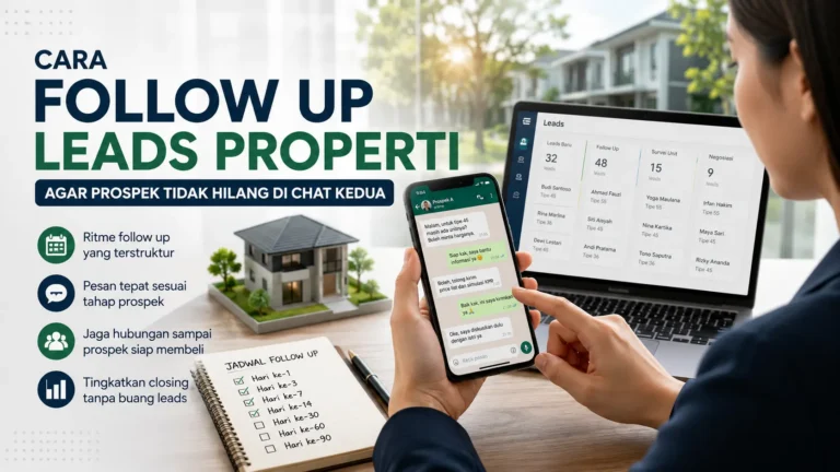 Sales properti menyusun jadwal follow up leads properti untuk calon pembeli rumah
