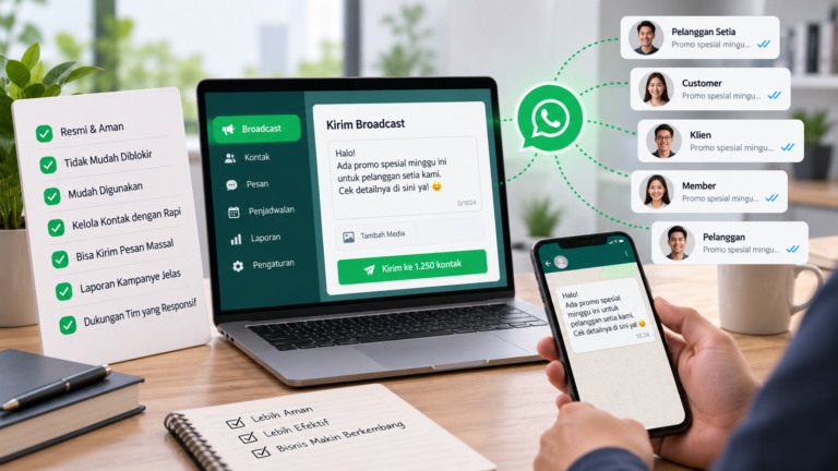 aplikasi broadcast WhatsApp untuk bisnis