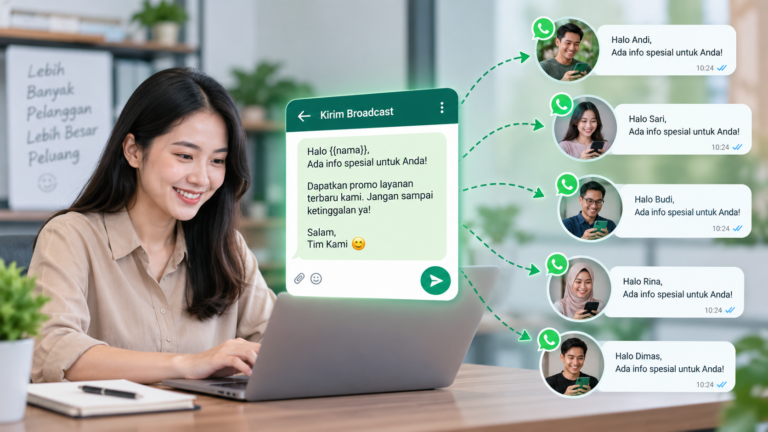 broadcast WhatsApp ke pelanggan tanpa kirim satu persatu