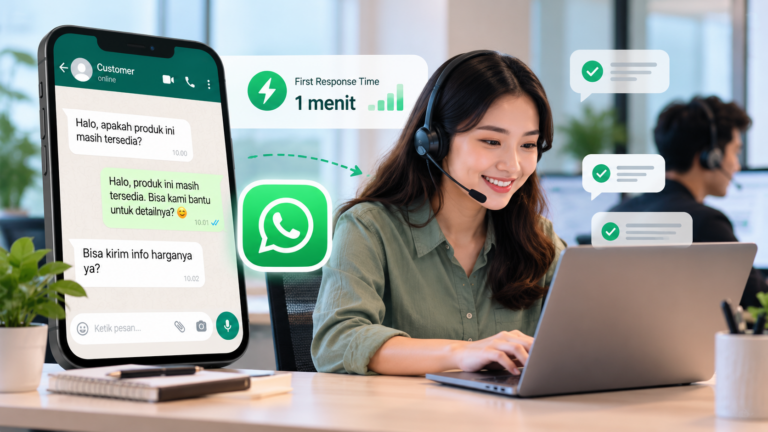 WhatsApp untuk customer service dan pengelolaan respons chat