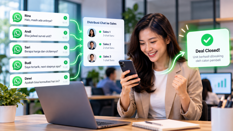 WhatsApp untuk sales mengubah chat masuk menjadi closing
