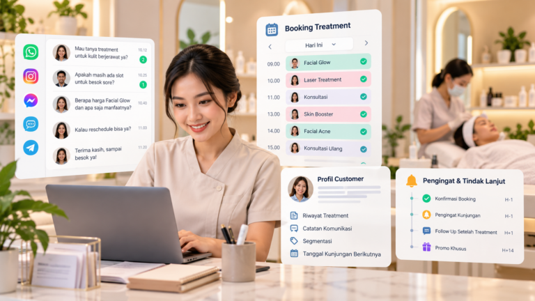 CRM Klinik Kecantikan untuk Booking Treatment dan Retensi Customer
